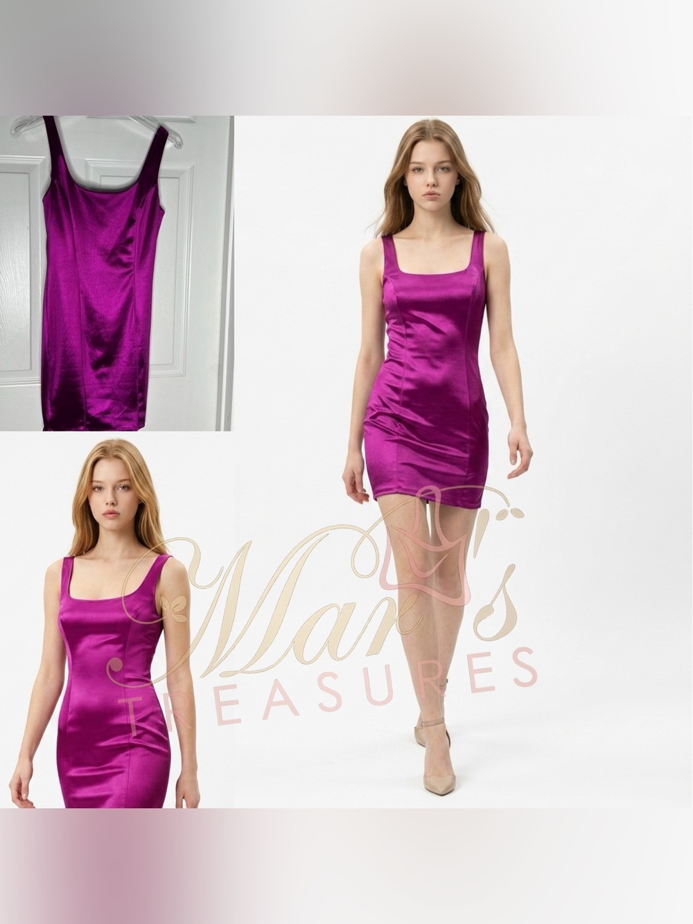 NWT Naked Wardrobe Metallic Purple  Sz S